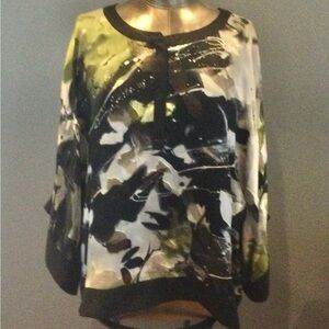Chico’s Size 3 Silk Blend Top